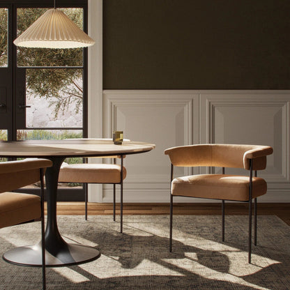 Carrie Dining Chair by Four Hands in sonoma black, matte black. Made from unique in a modern style.