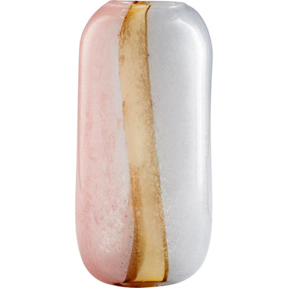 Astra Vase by Cyan Design in pink, blue. Made from glass in a modern style.