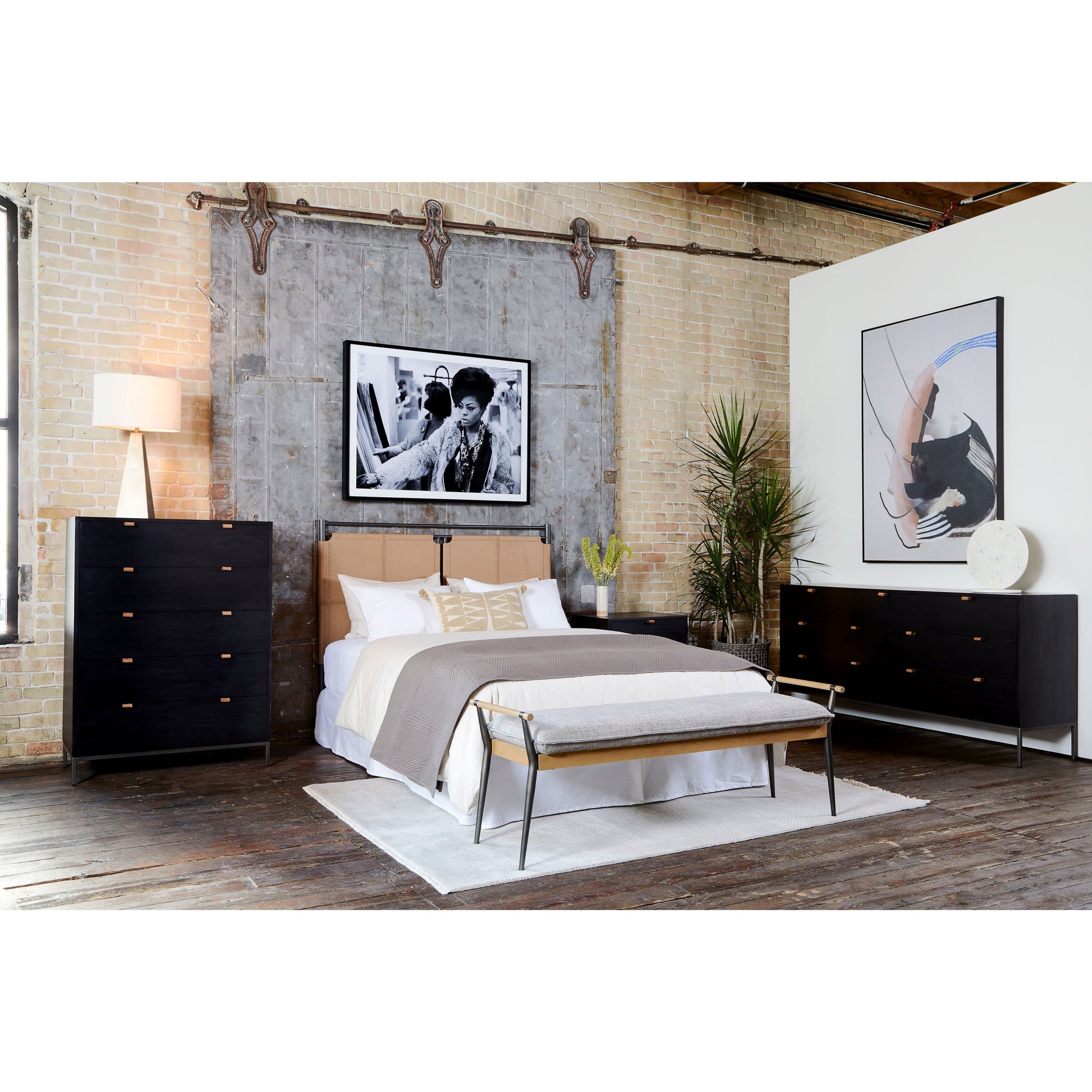 Charlotte Bench by Four Hands. Made from unique in a modern style.