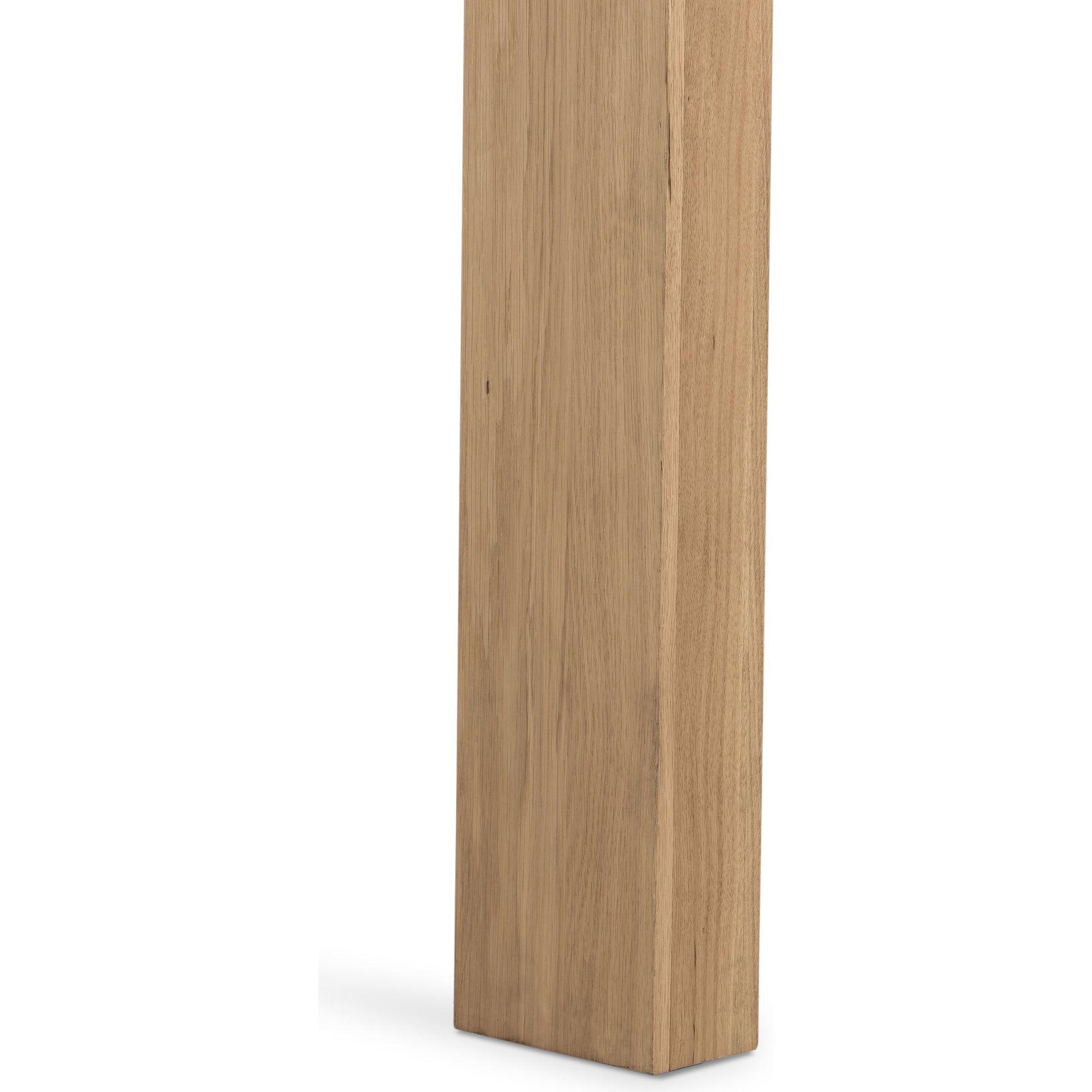 Capra Dining Table by Four Hands in light oak resin. Made from thick oak veneer, solid oak in a eclectic & global style.