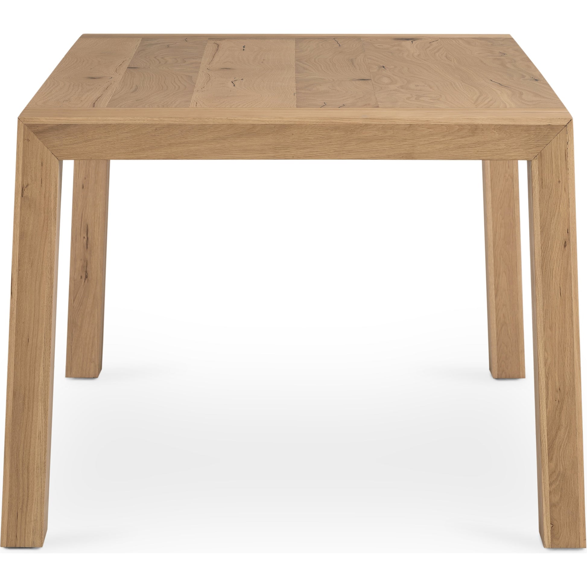 Capra Dining Table by Four Hands in light oak resin. Made from thick oak veneer, solid oak in a eclectic & global style.