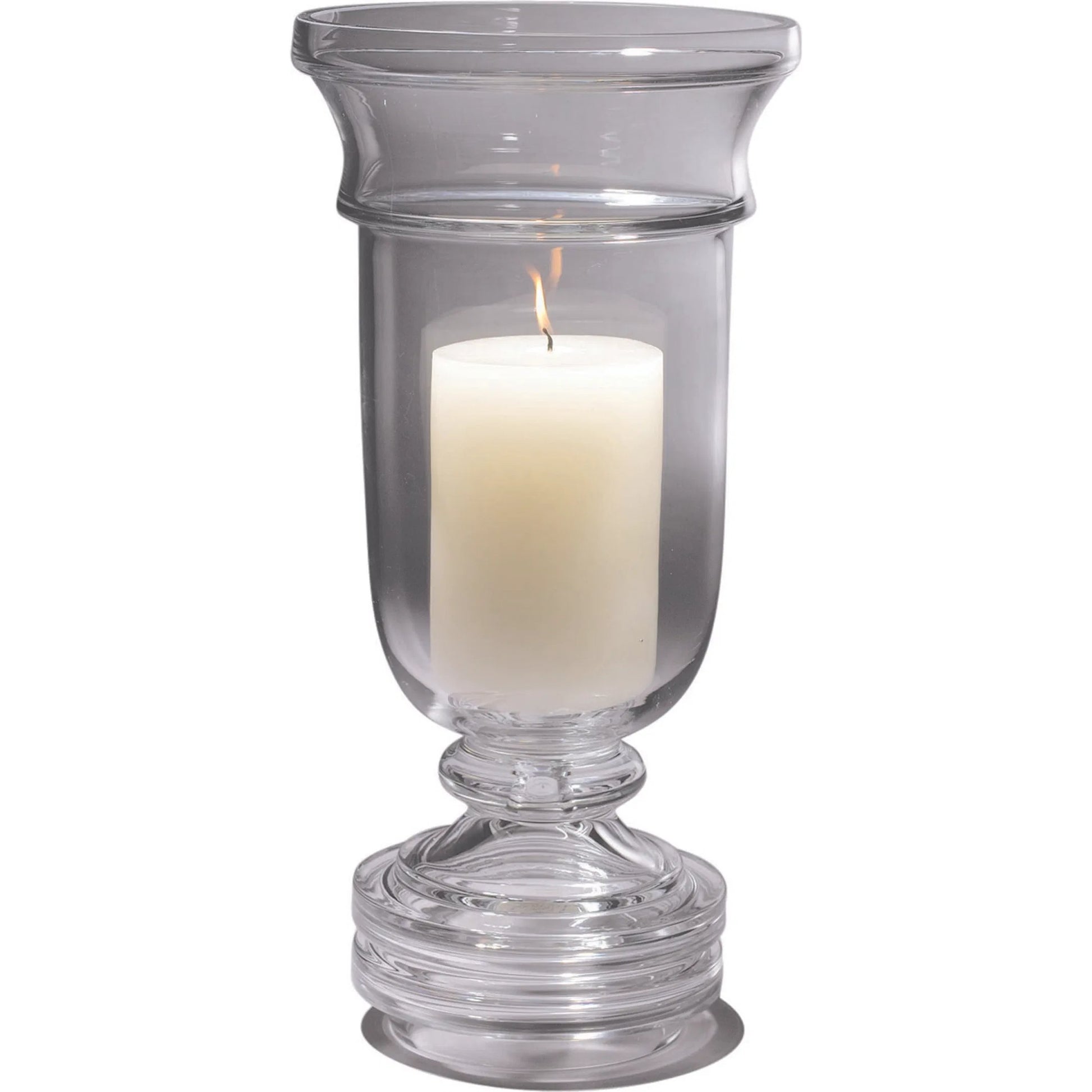 Massive Pillar Hurricane by Global Views. Made from glass in a transitional style.