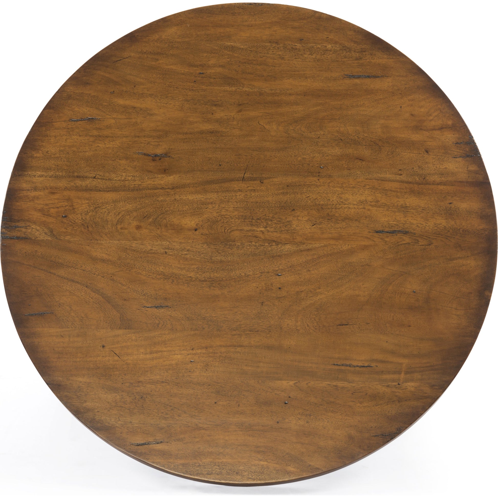 Mesa Round Coffee Table by Four Hands in light brushed parawood. Made from solid parawood in a eclectic & global style.