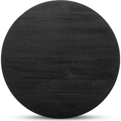 Mesa Round Coffee Table by Four Hands in light brushed parawood. Made from solid parawood in a eclectic & global style.