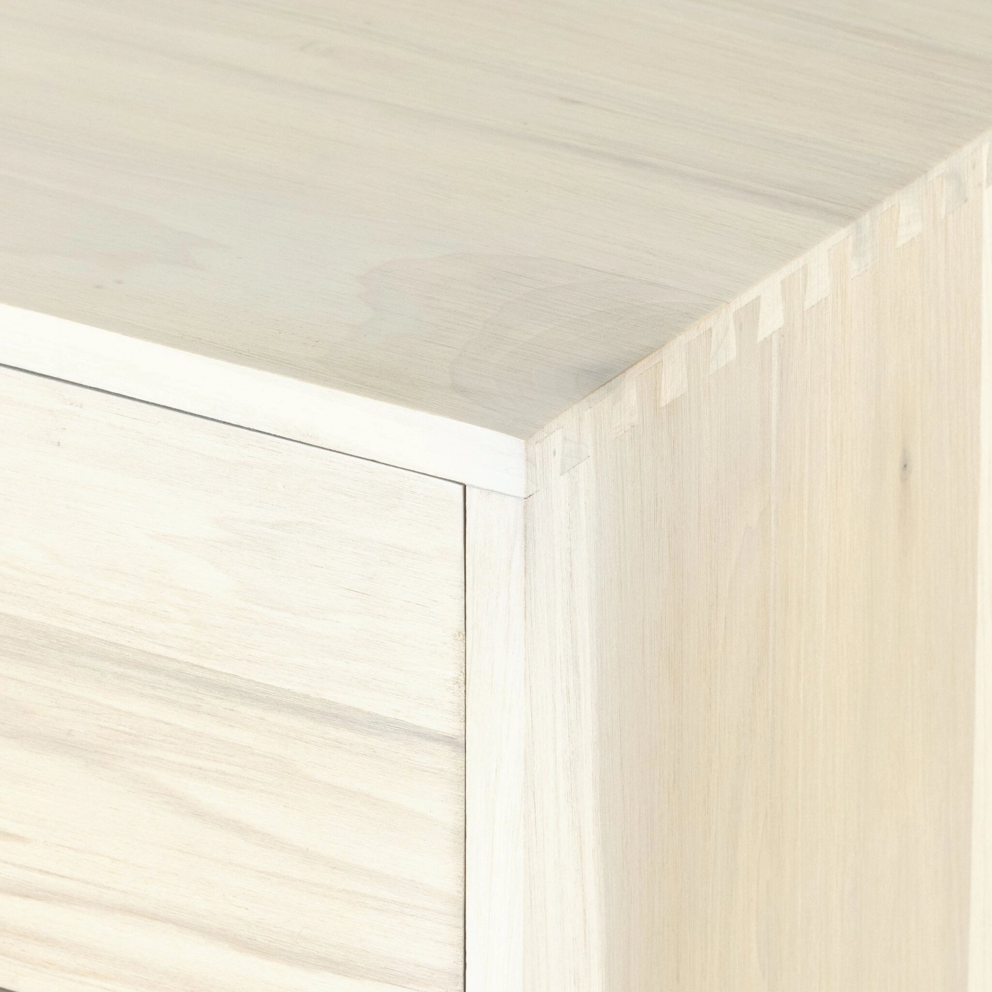 Trey 7 Drawer Dresser by Four Hands. Made from solid poplar, top grain leather in a rustic style.