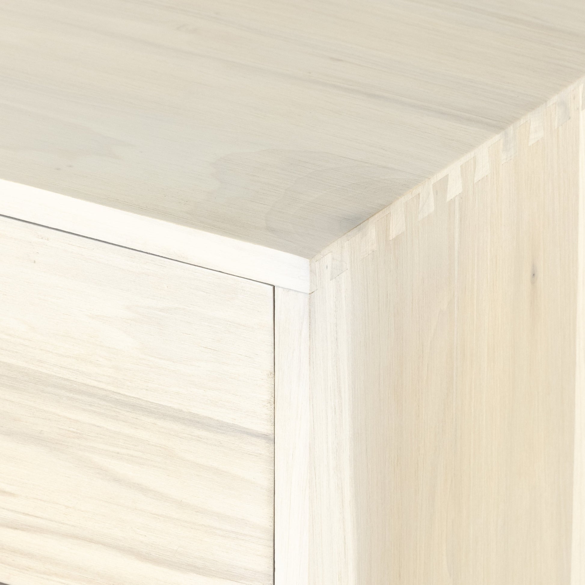 Trey 7 Drawer Dresser by Four Hands. Made from solid poplar, top grain leather in a rustic style.