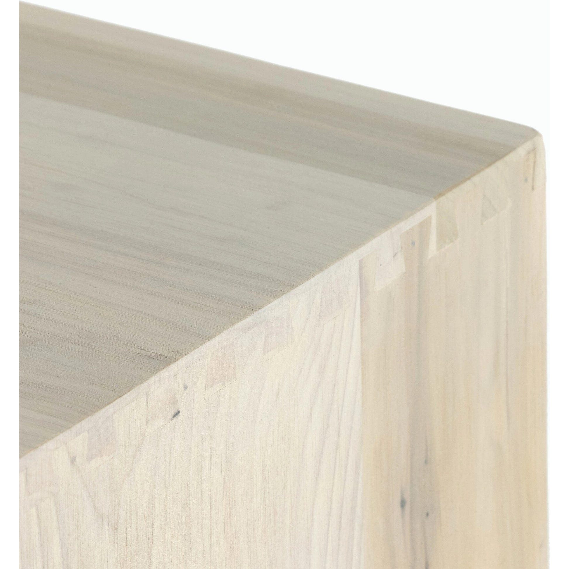 Trey 5 Drawer Dresser by Four Hands. Made from solid poplar, top grain leather, iron in a rustic style.