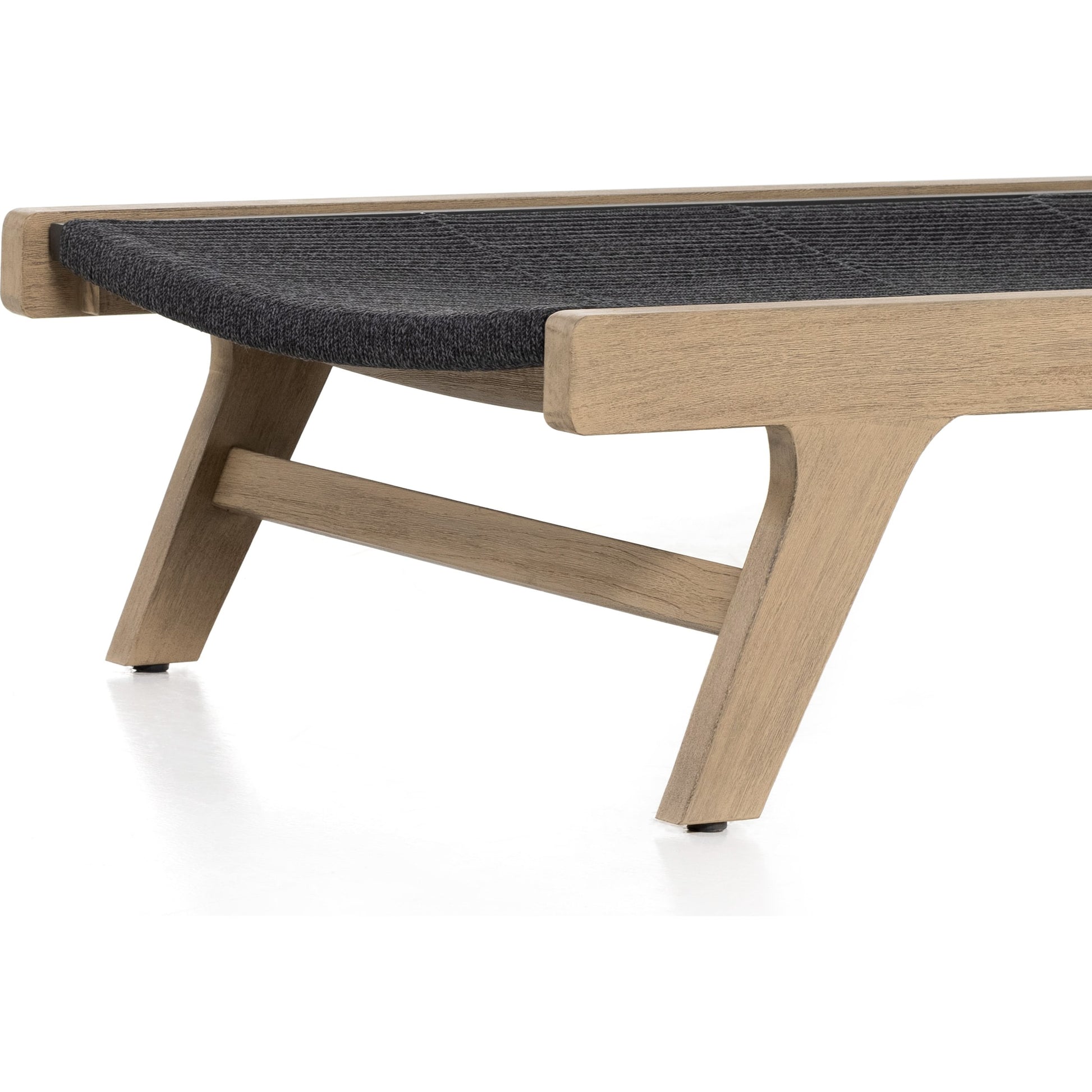 Julian Outdoor Chaise by Four Hands. Made from solid fsc®-certified teak, 100% polypropylene in a modern style.