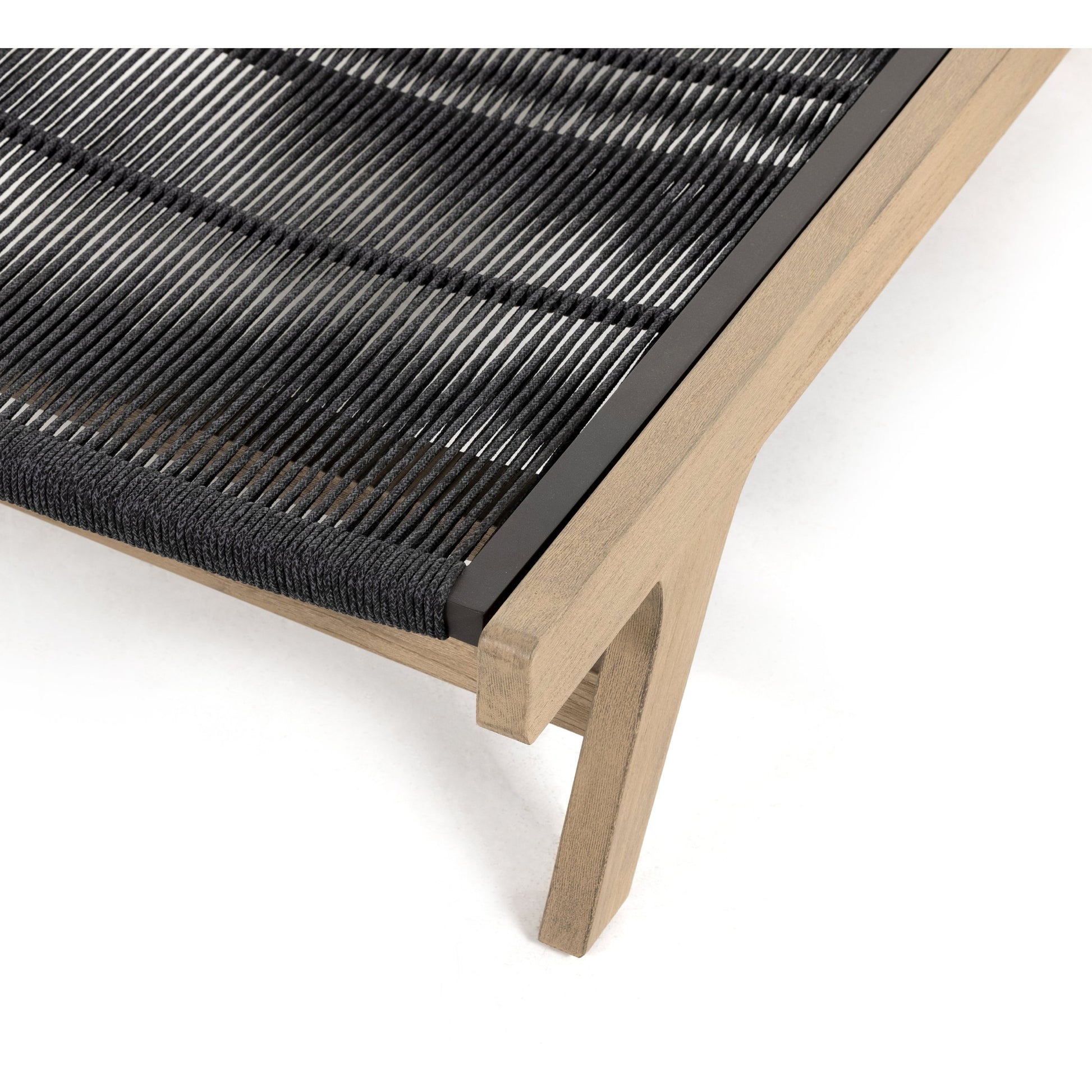 Julian Outdoor Chaise by Four Hands. Made from solid fsc®-certified teak, 100% polypropylene in a modern style.