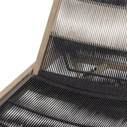 Julian Outdoor Chaise by Four Hands. Made from solid fsc®-certified teak, 100% polypropylene in a modern style.