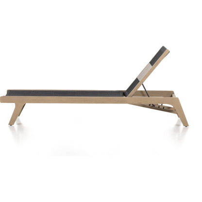 Julian Outdoor Chaise by Four Hands. Made from solid fsc®-certified teak, 100% polypropylene in a modern style.