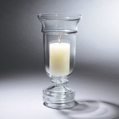 Massive Pillar Hurricane by Global Views. Made from glass in a transitional style.