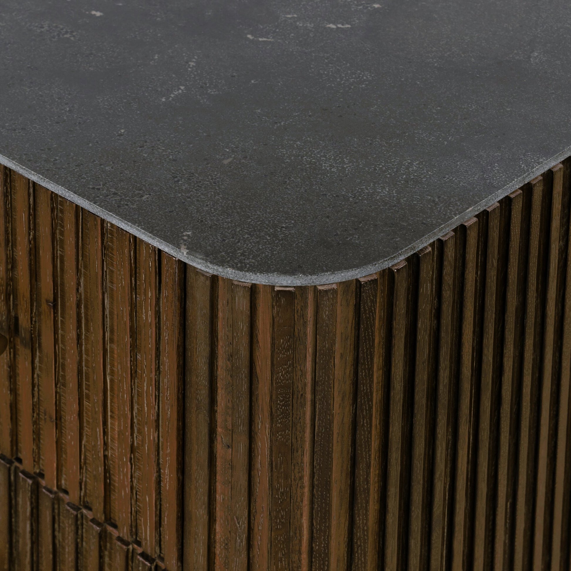 Fletcher Nightstand by Four Hands. Made from bluestone, solid oak, iron in a modern style.