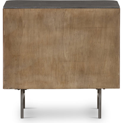 Fletcher Nightstand by Four Hands. Made from bluestone, solid oak, iron in a modern style.