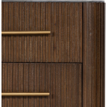 Fletcher Nightstand by Four Hands. Made from bluestone, solid oak, iron in a modern style.