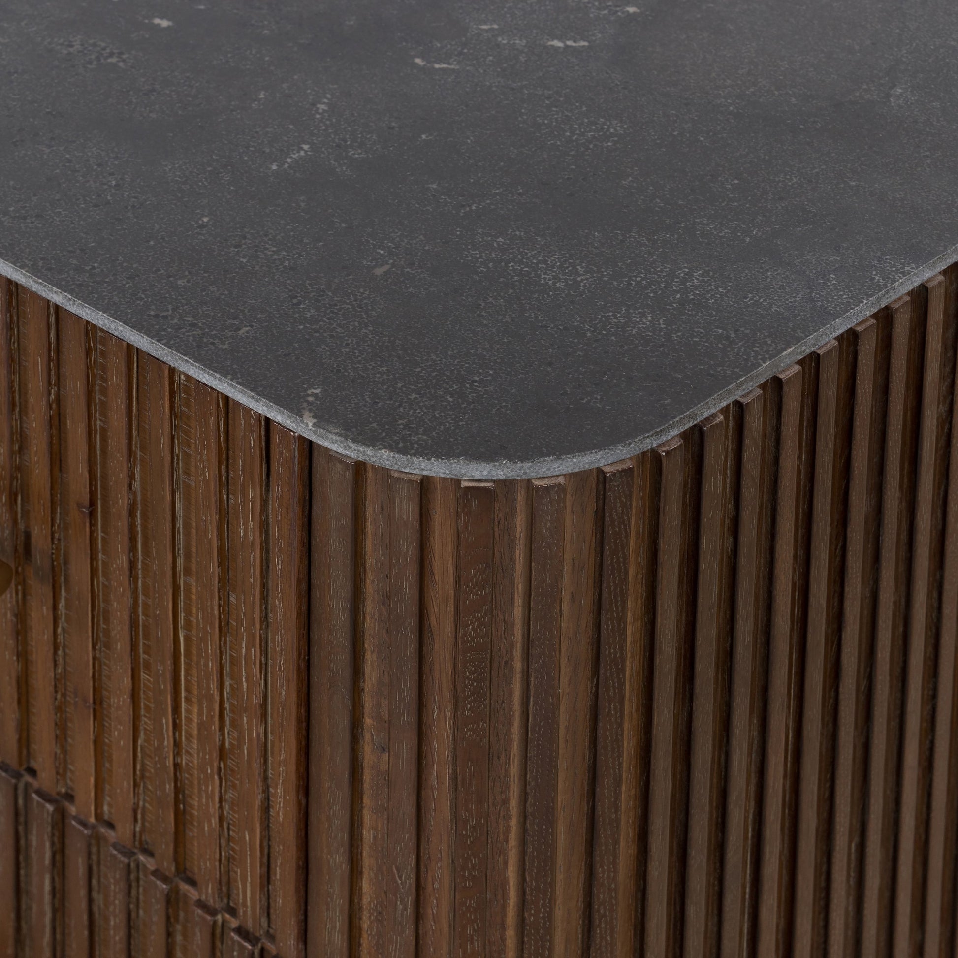 Fletcher Nightstand by Four Hands. Made from bluestone, solid oak, iron in a modern style.