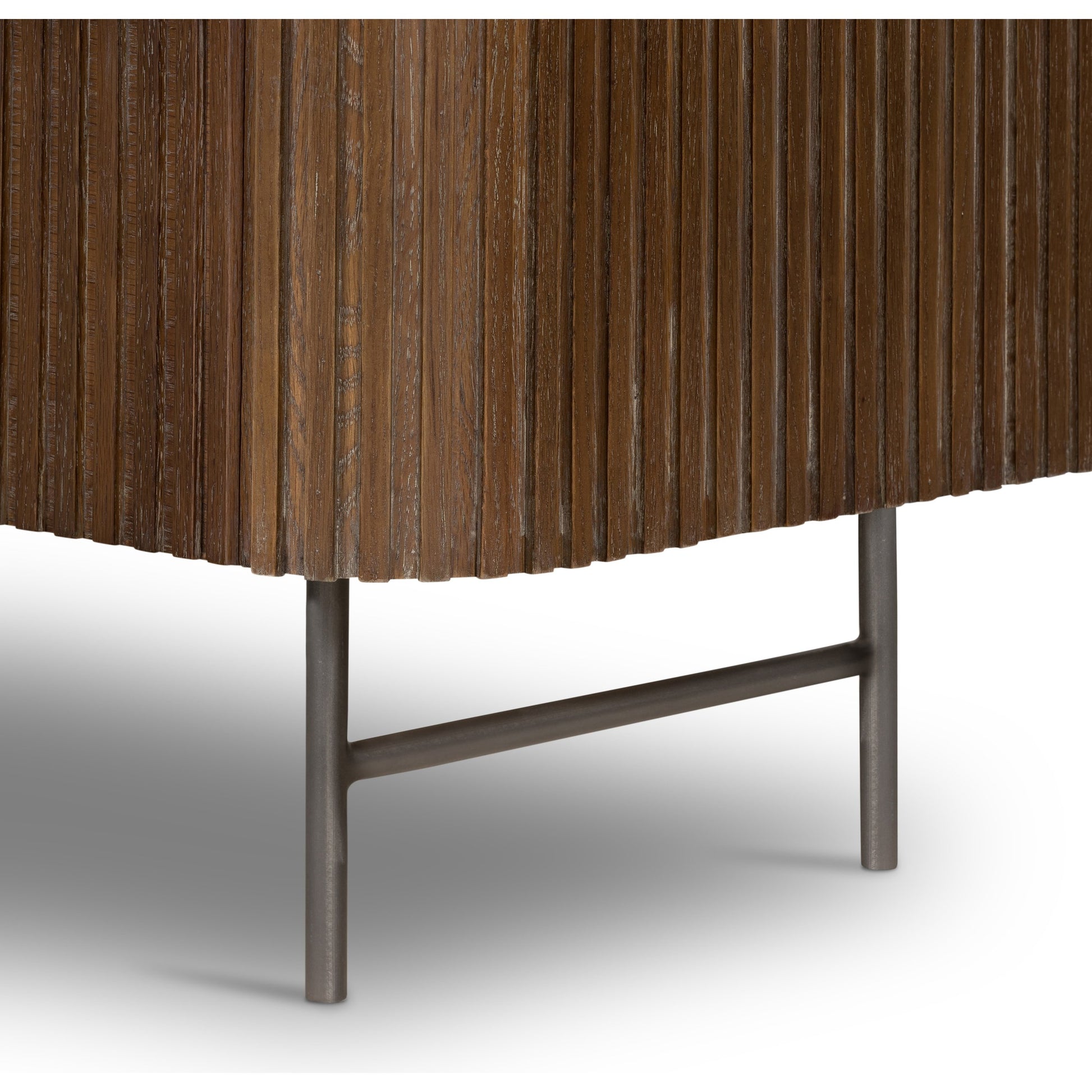 Fletcher Nightstand by Four Hands. Made from bluestone, solid oak, iron in a modern style.