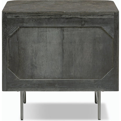 Fletcher Nightstand by Four Hands. Made from bluestone, solid oak, iron in a modern style.