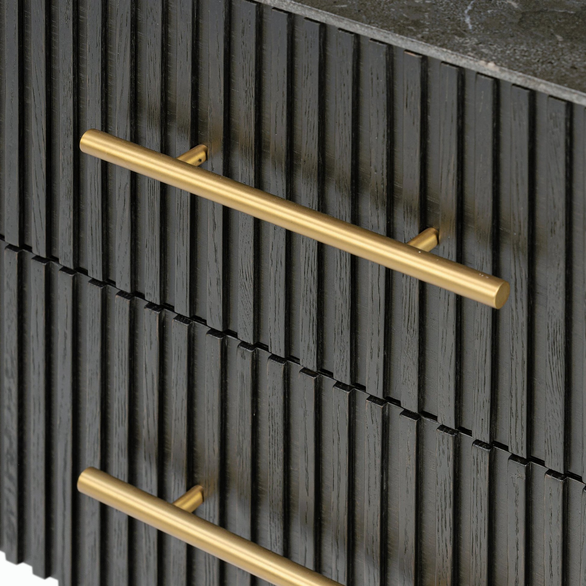 Fletcher Nightstand by Four Hands. Made from bluestone, solid oak, iron in a modern style.