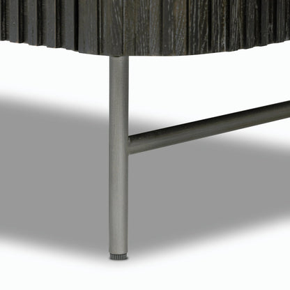 Fletcher Nightstand by Four Hands. Made from bluestone, solid oak, iron in a modern style.