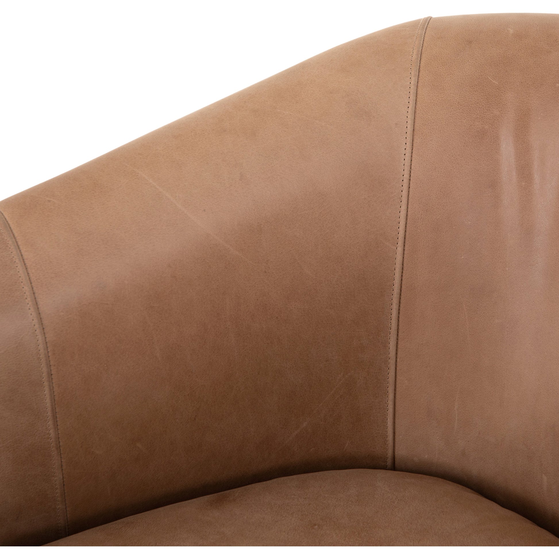 Etta Chair by Four Hands. Made from top grain leather, iron, solid parawood in a modern style.