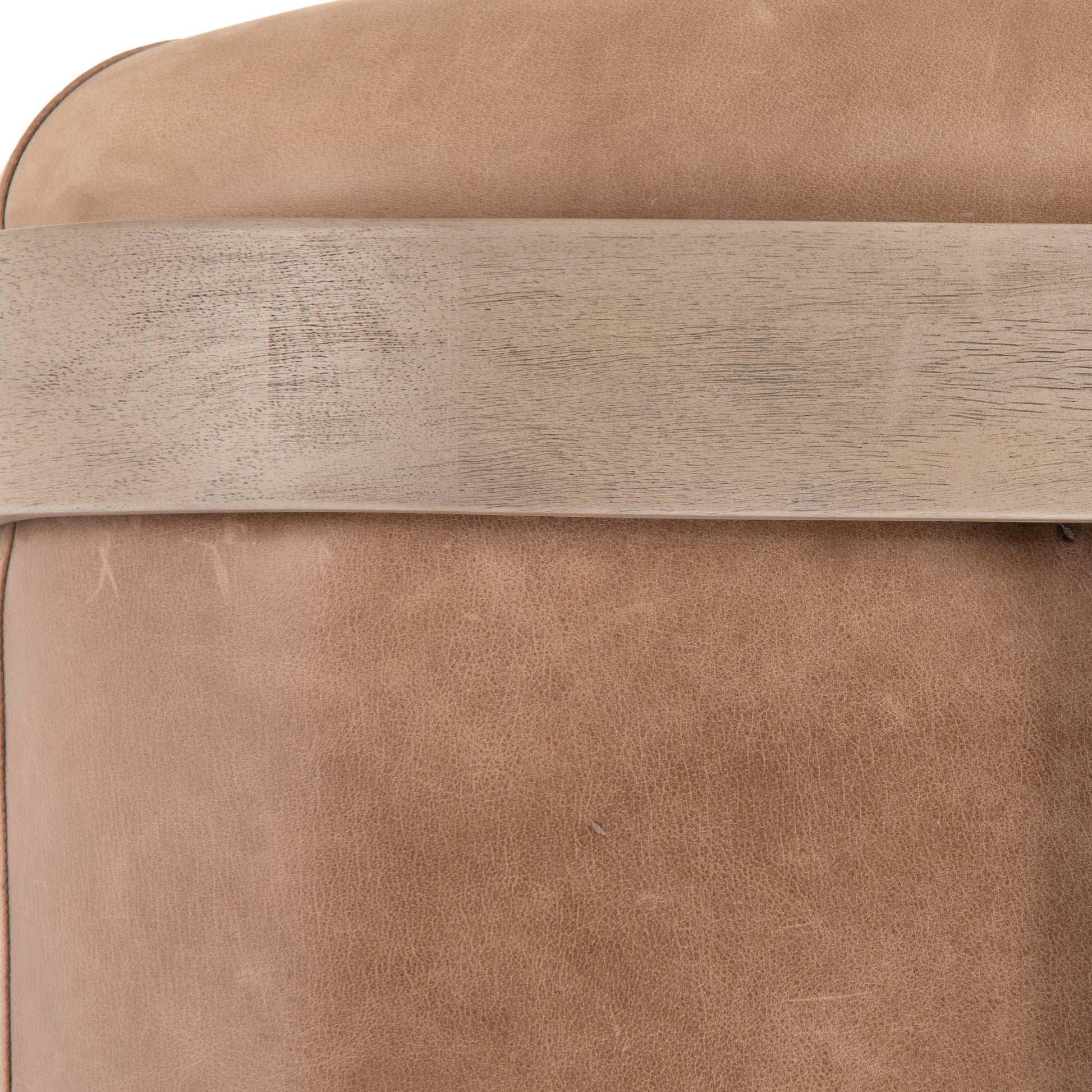 Etta Chair by Four Hands. Made from top grain leather, iron, solid parawood in a modern style.