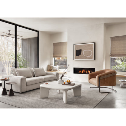 Etta Chair by Four Hands. Made from top grain leather, iron, solid parawood in a modern style.