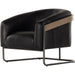 Etta Chair by Four Hands. Made from top grain leather, iron, solid parawood in a modern style.