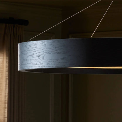 Baum Chandelier by Four Hands in dark walnut. Made from unique in a modern style.
