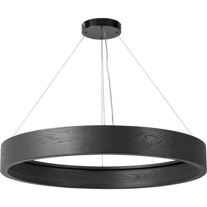 Baum Chandelier by Four Hands in dark walnut. Made from unique in a modern style.