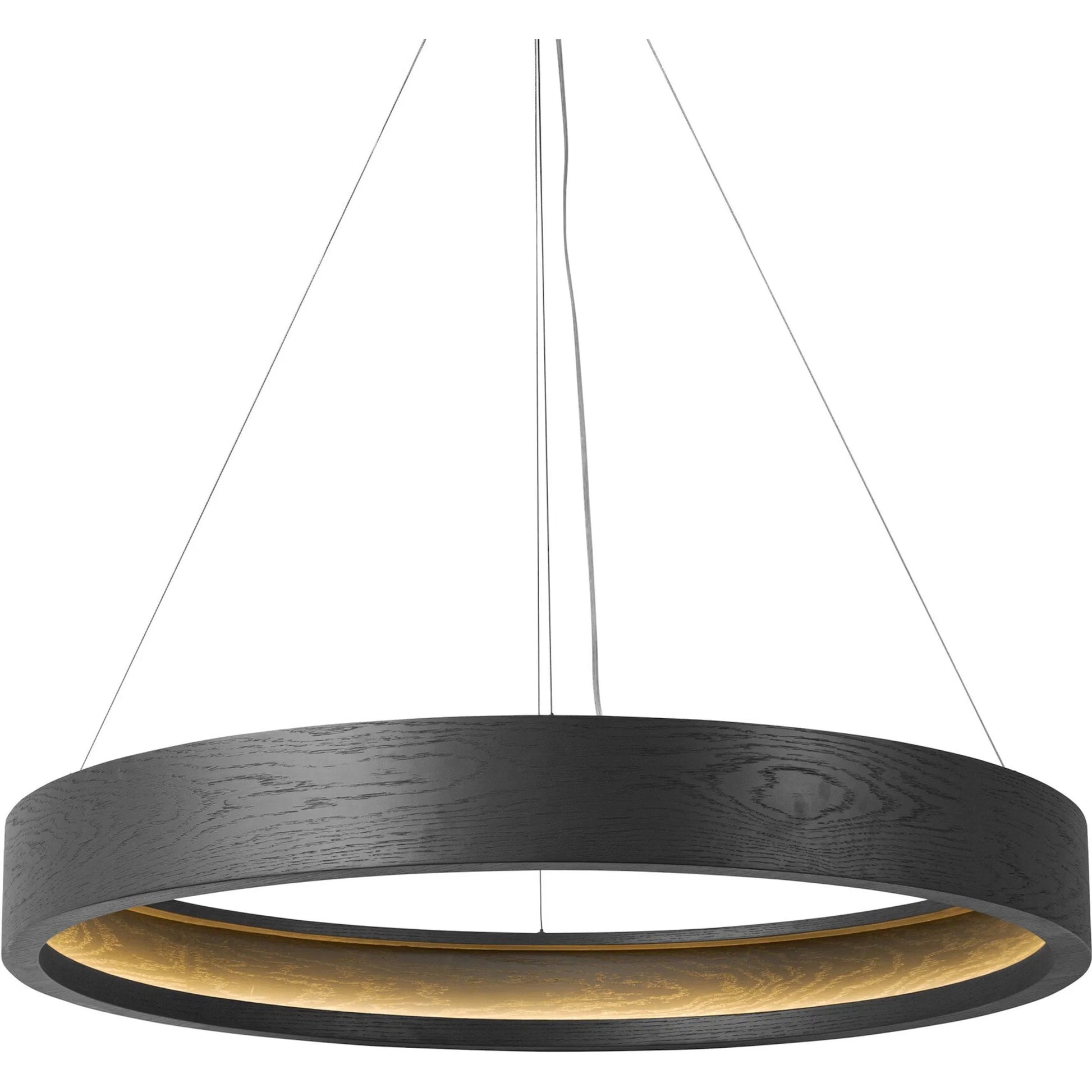 Baum Chandelier by Four Hands in dark walnut. Made from unique in a modern style.