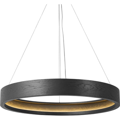 Baum Chandelier by Four Hands in dark walnut. Made from unique in a modern style.