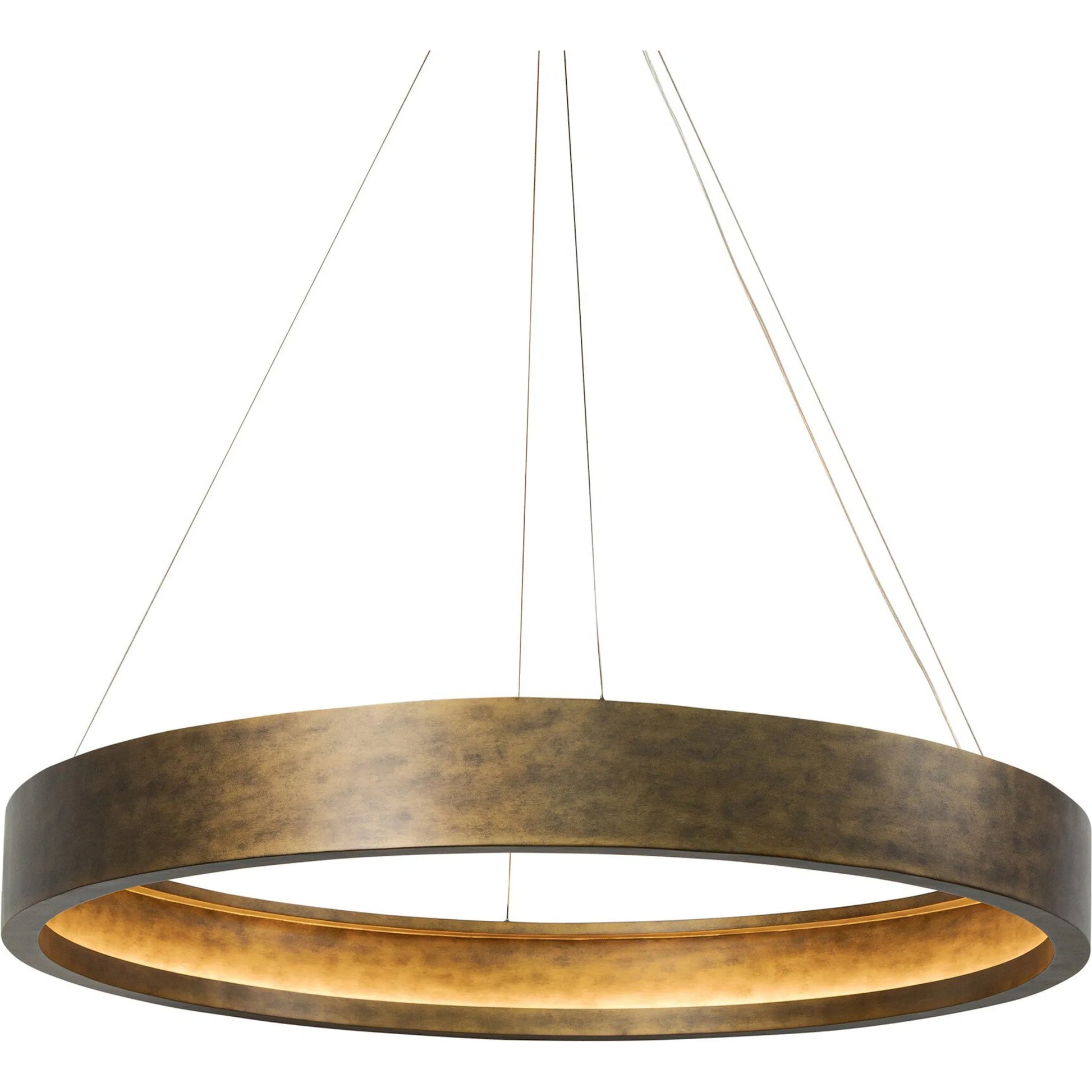 Baum Chandelier by Four Hands in dark walnut. Made from unique in a modern style.