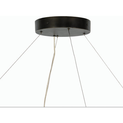 Baum Chandelier by Four Hands in dark walnut. Made from unique in a modern style.