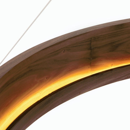 Baum Chandelier by Four Hands in dark walnut. Made from unique in a modern style.