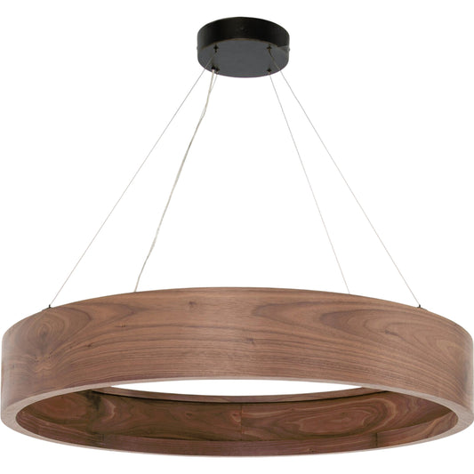 Baum Chandelier by Four Hands in dark walnut. Made from unique in a modern style.
