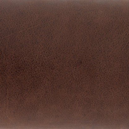 Astrid Floor Lamp by Four Hands in antique brass, dark walnut, dark brown leather. Made from walnut veneer, top grain leather, iron in a modern style.