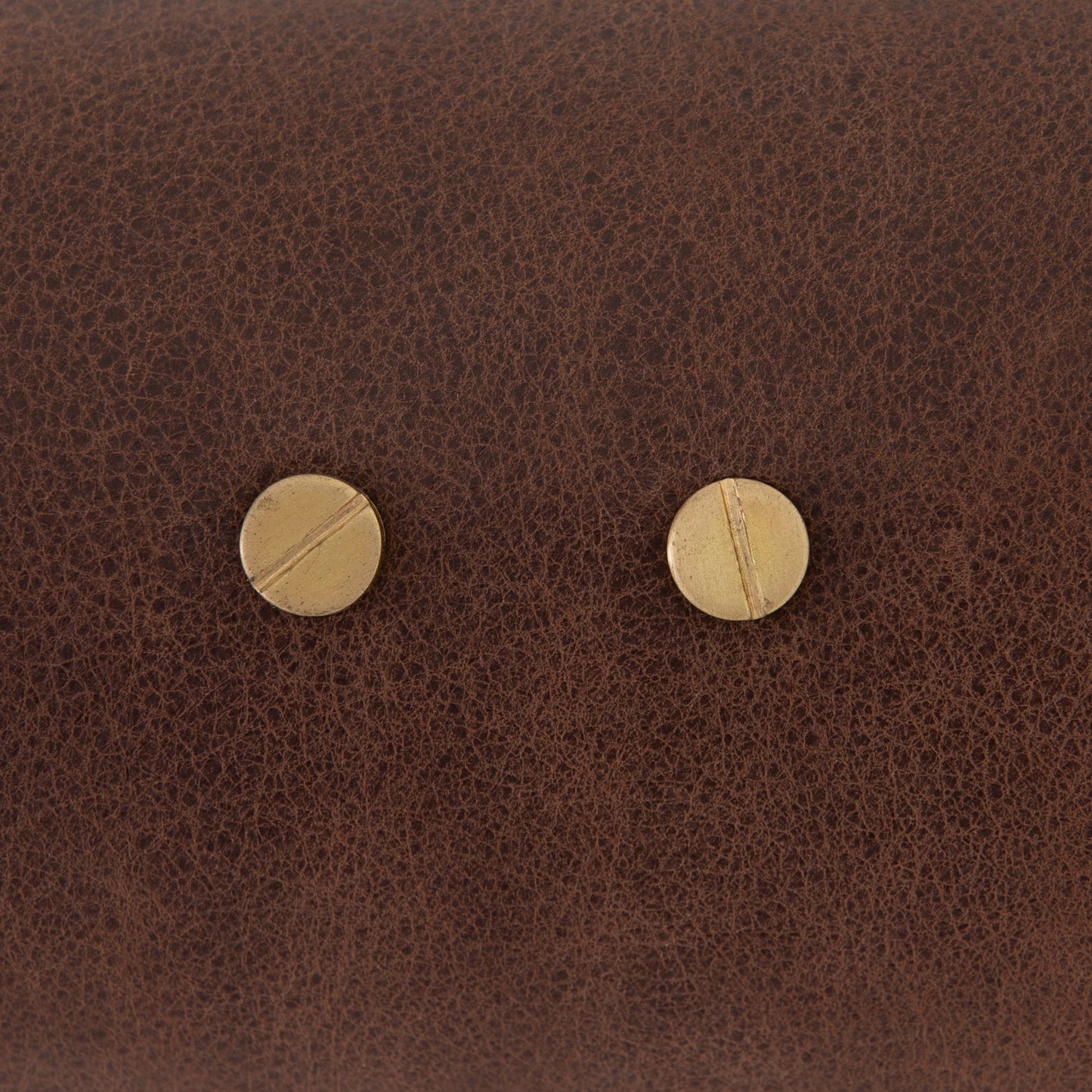 005 SI-1977054 | Closeup | Astrid Double Pendant by Four Hands in dark brown leather, antique brass. Made from top grain leather, solid walnut, iron in a modern style.