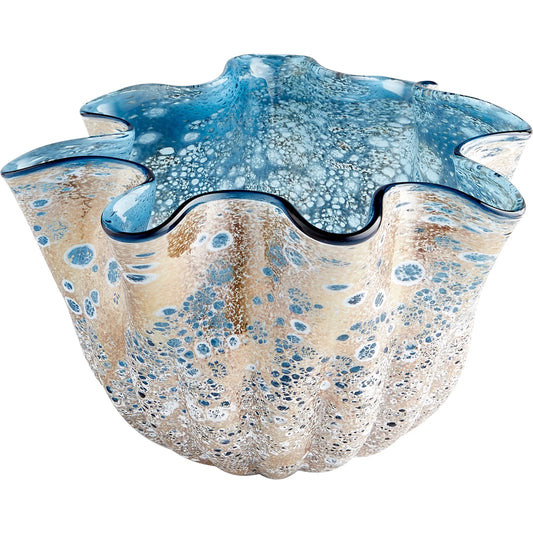 Meduse Vase by Cyan Design in blue. Made from glass in a coastal style.