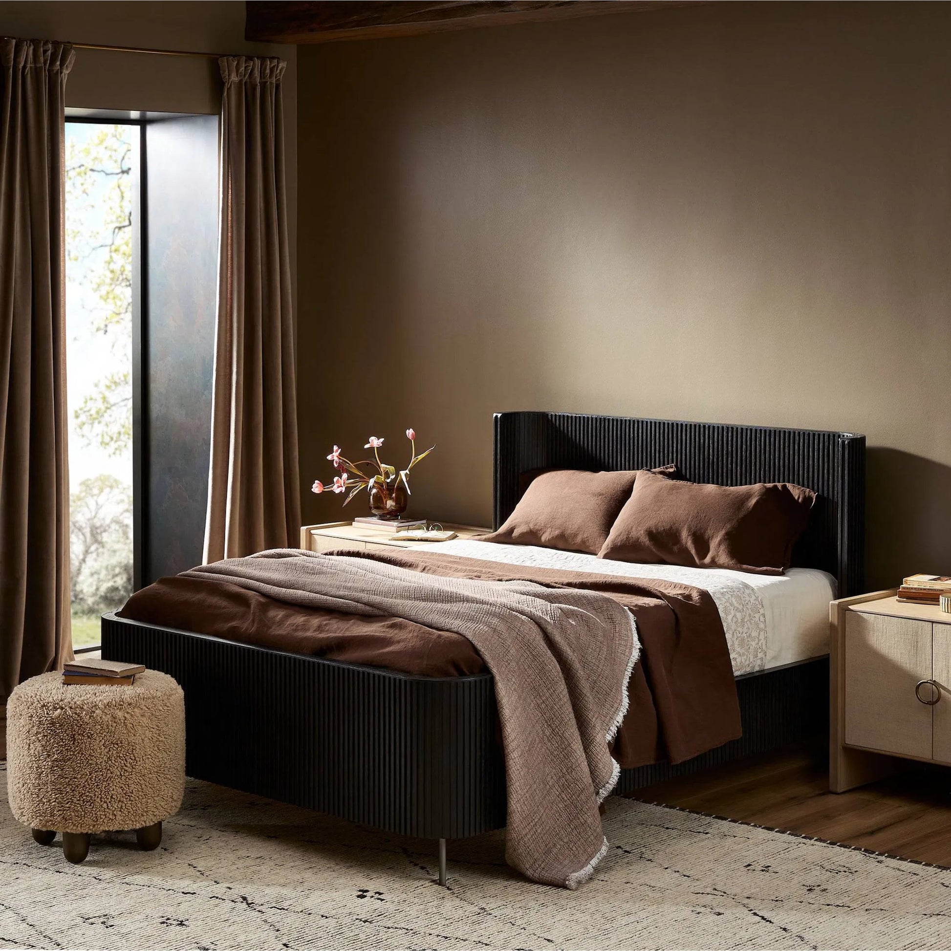 Fletcher Bed by Four Hands. Made from unique in a modern style.