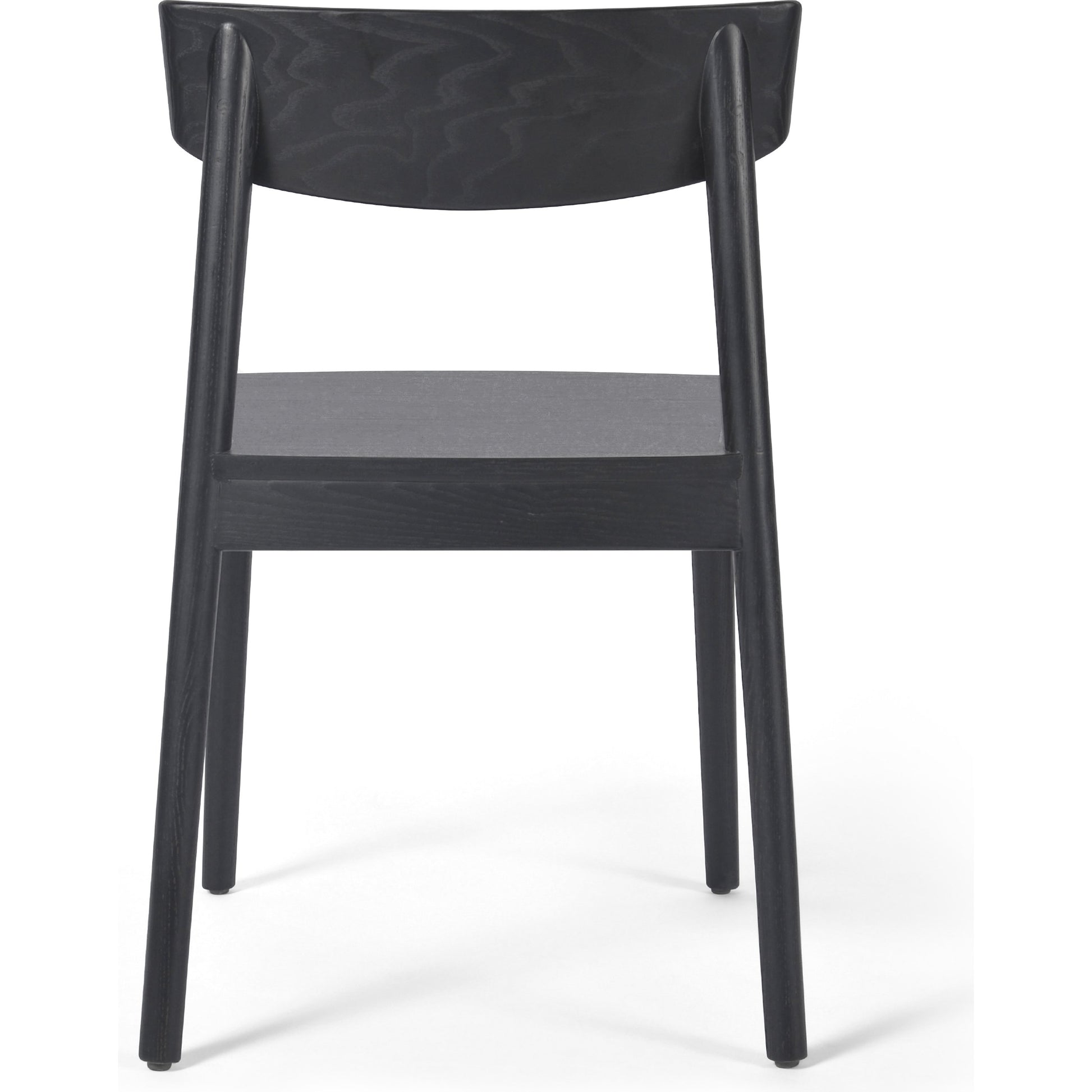 Maddie Dining Chair by Four Hands in black, black veneer. Made from solid ash, ash veneer in a modern style.