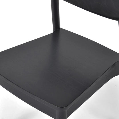 Maddie Dining Chair by Four Hands in black, black veneer. Made from solid ash, ash veneer in a modern style.