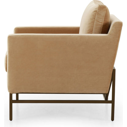 Vanna Chair by Four Hands. Made from 95% polyester, 5% acrylic, iron, 100% polyester in a modern style.
