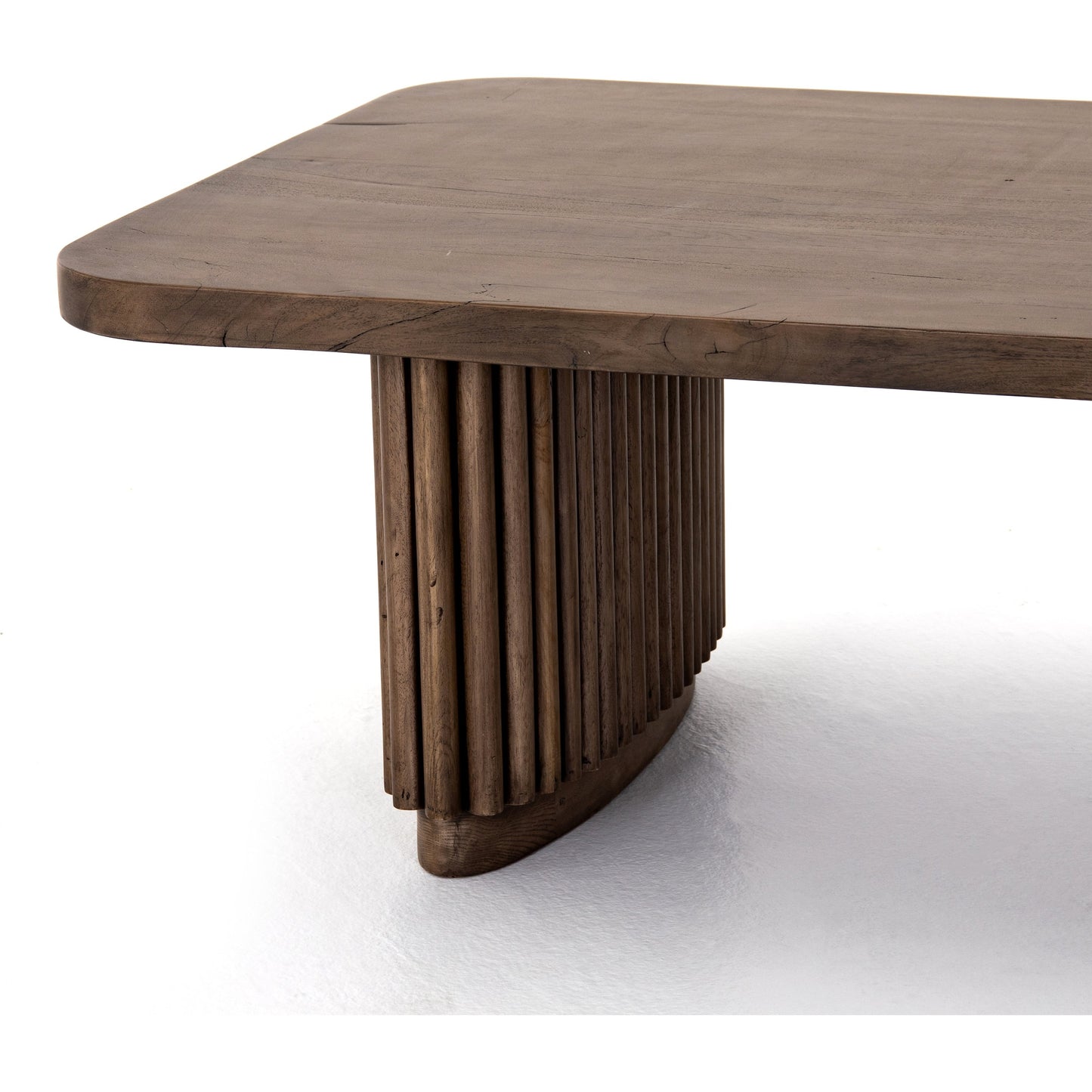 009 SI-1716580 | Additional Silo | Rutherford Coffee Table by Four Hands in reclaimed ashen brown. Made from solid mixed reclaimed wood in a eclectic & global style.