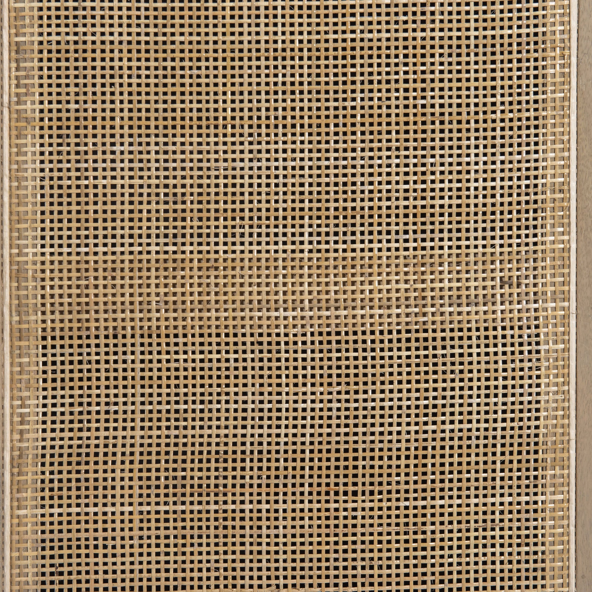 Caprice Sideboard by Four Hands in black wash mango, natural cane. Made from solid mango, cane in a coastal style.
