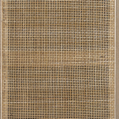 Caprice Sideboard by Four Hands in black wash mango, natural cane. Made from solid mango, cane in a coastal style.
