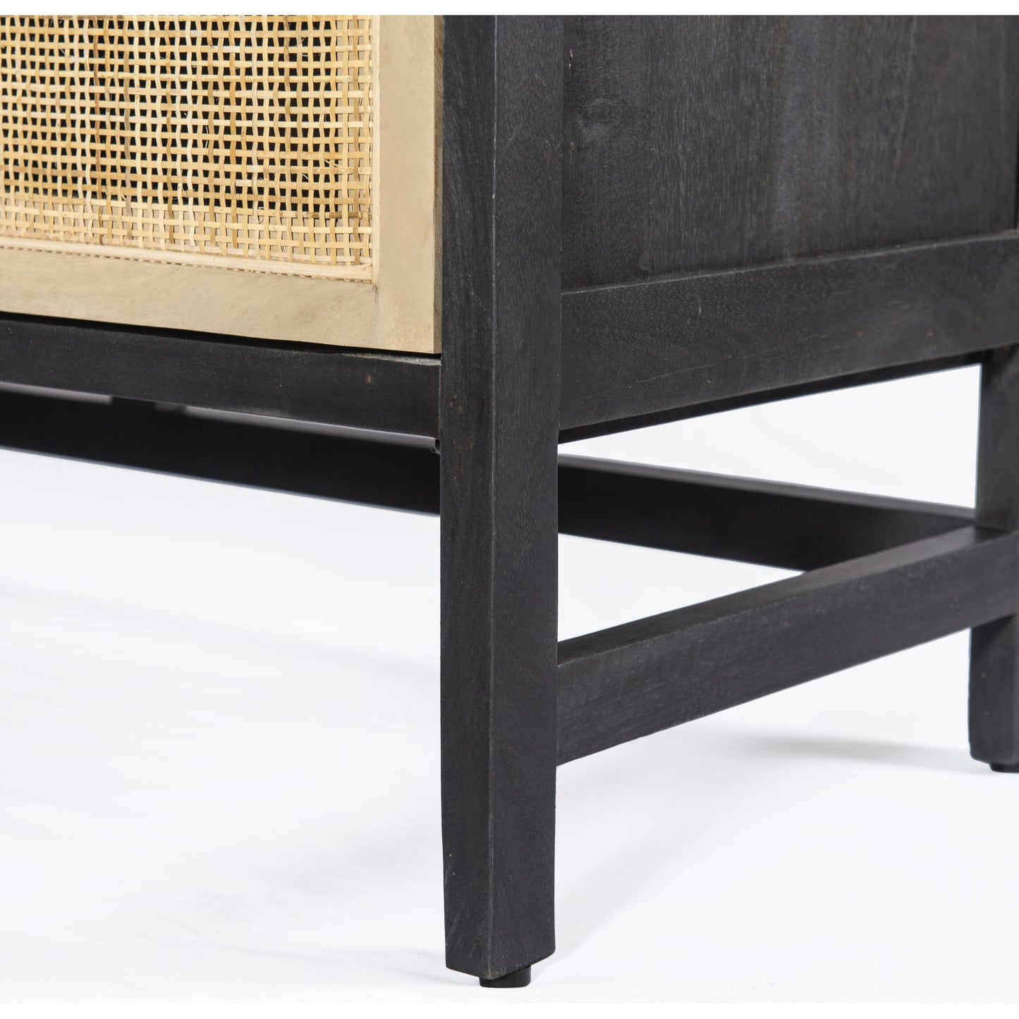 023 SI-1714679 | Additional Silo | Caprice Sideboard by Four Hands in black wash mango, natural cane. Made from solid mango, cane in a coastal style.