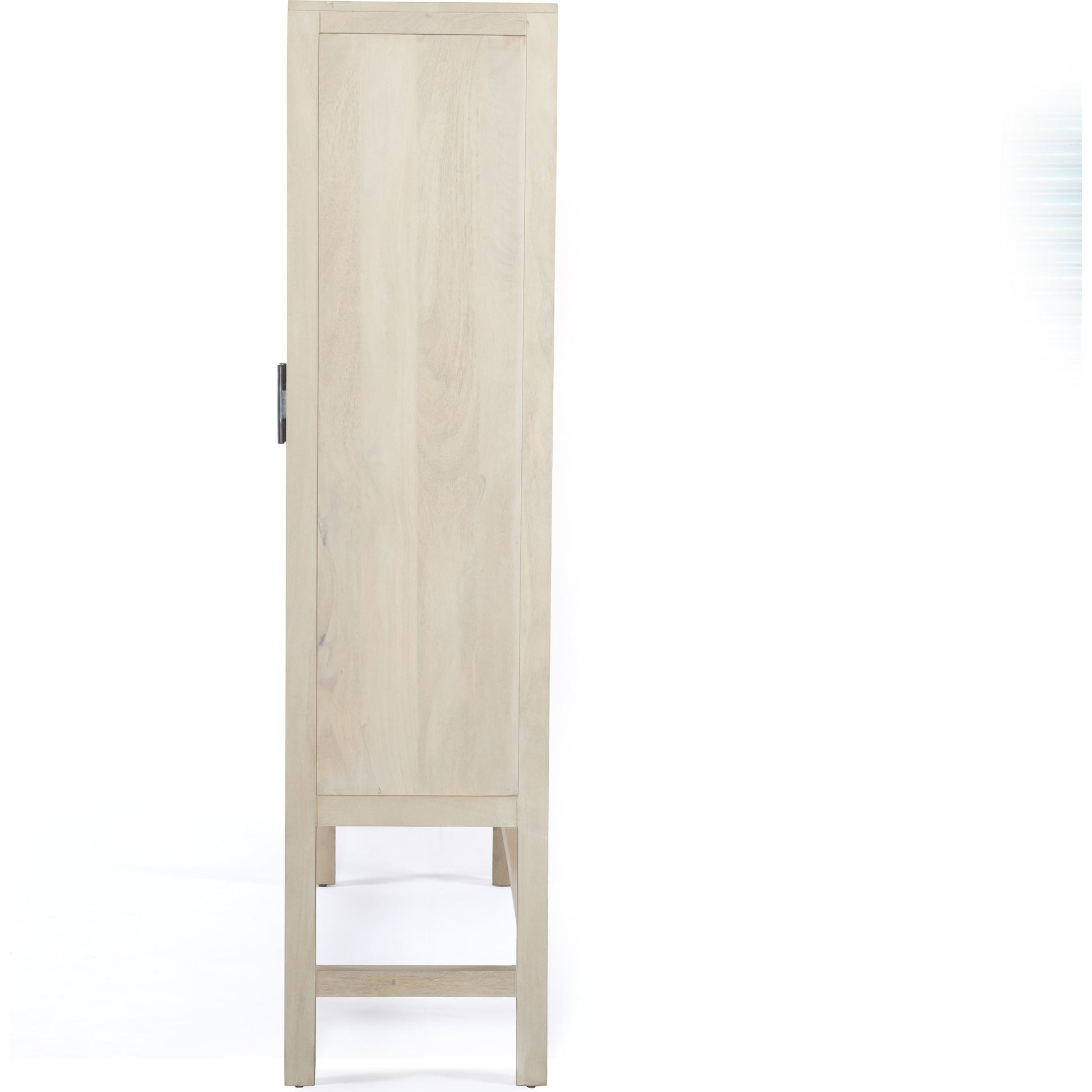 Caprice Cabinet by Four Hands in black wash mango, black natural cane. Made from cane, solid mango in a eclectic & global style.