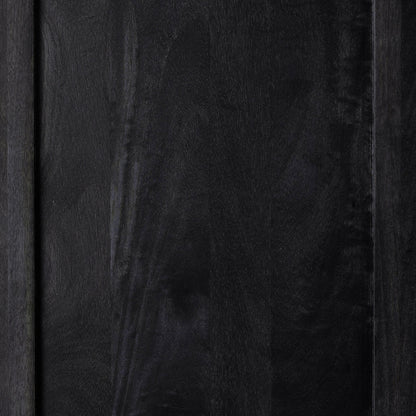 Caprice Cabinet by Four Hands in black wash mango, black natural cane. Made from cane, solid mango in a eclectic & global style.