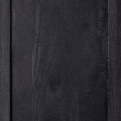 Caprice Cabinet by Four Hands in black wash mango, black natural cane. Made from cane, solid mango in a eclectic & global style.